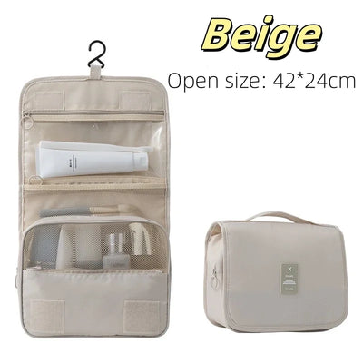 High Quality Travel Makeup Bag Waterproof Toiletries Organizer  Women Neceser Bathroom Hook Wash Pouch Hook Makeup Storage Bag